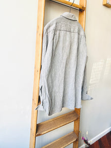 Irish Linen Shirt / Gray Chambray