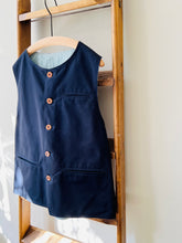 Reversible Cotton Twill Vest / Navy