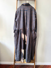 Irish Linen Gingham Dress / Brown