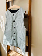 Reversible Cotton Twill Vest / Navy