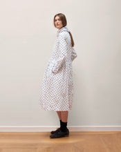 Cut Jacquard Dots Cotton Dress / Blue Dots