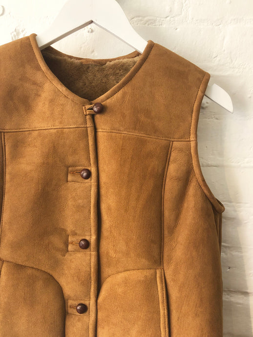 Sheepskin Gilet - Suede