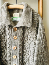 Cable Aran Cardigan / Light Brown