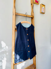 Reversible Cotton Twill Vest / Navy