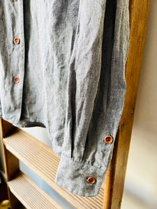 Irish Linen Shirt / Gray Chambray