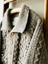 Cable Aran Cardigan / Light Brown