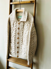 Cable Aran Cardigan / Ecru Nep