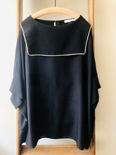 Silk Backward  Sailor Top