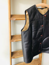 Sheepskin Gilet - Dark Brown Leather Aviator Sheepskin