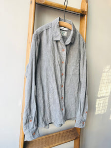 Irish Linen Shirt / Gray Chambray