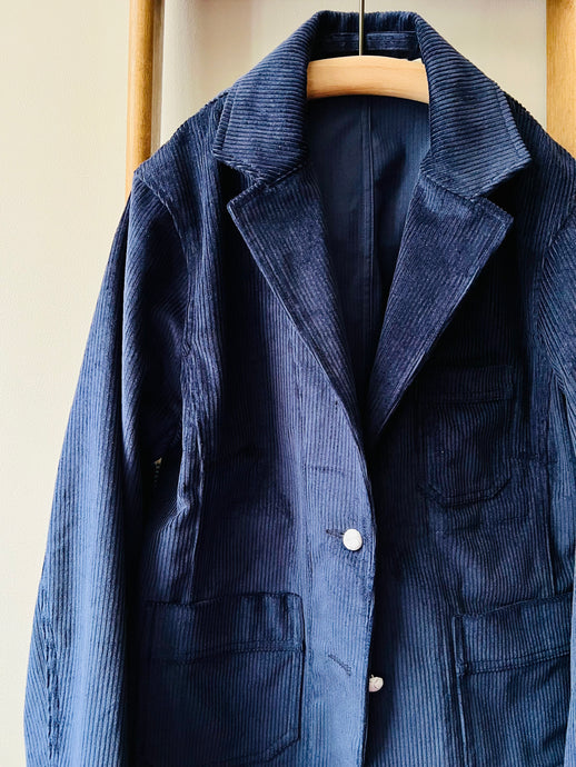 Four Pocket Corduroy Jacket / Navy