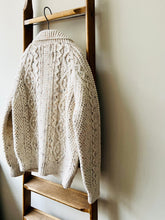 Cable Aran Cardigan / Ecru Nep